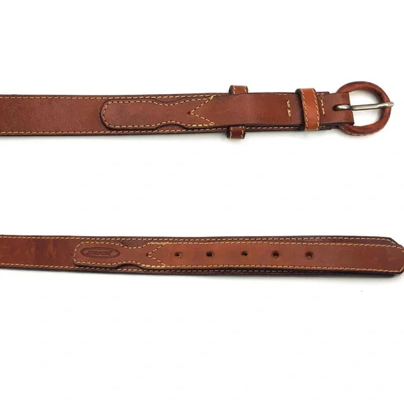 Jordache vintage brown leather equestrian belt - Picture 5 of 7